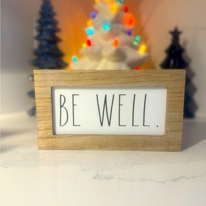 Rae Dunn BE WELL wood sign